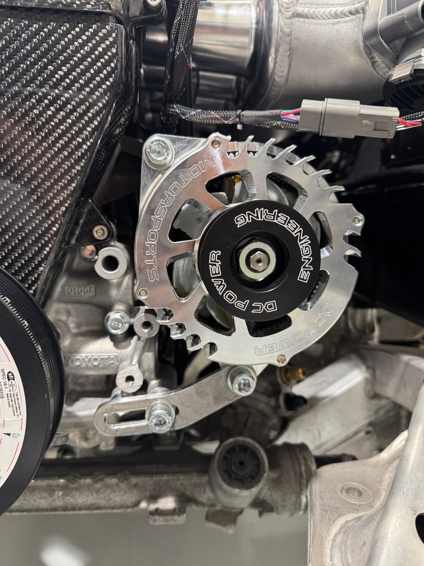 MMS Fab JZ Alternator Relocation Bracket