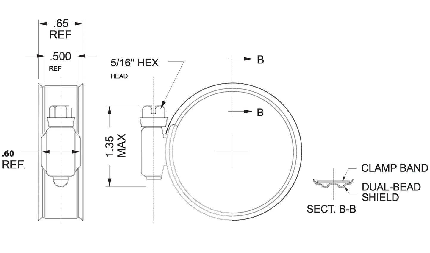 411 Works Dual Bead Shield Hose Clamp