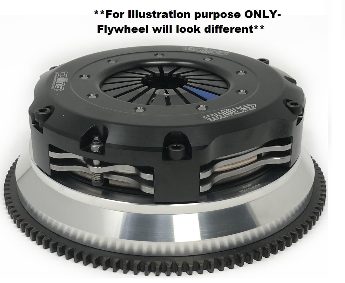 Aluminum and steel flywheel and clutch system for Mazda 13B, 20B, 26B engine to 350Z CD009 transmission