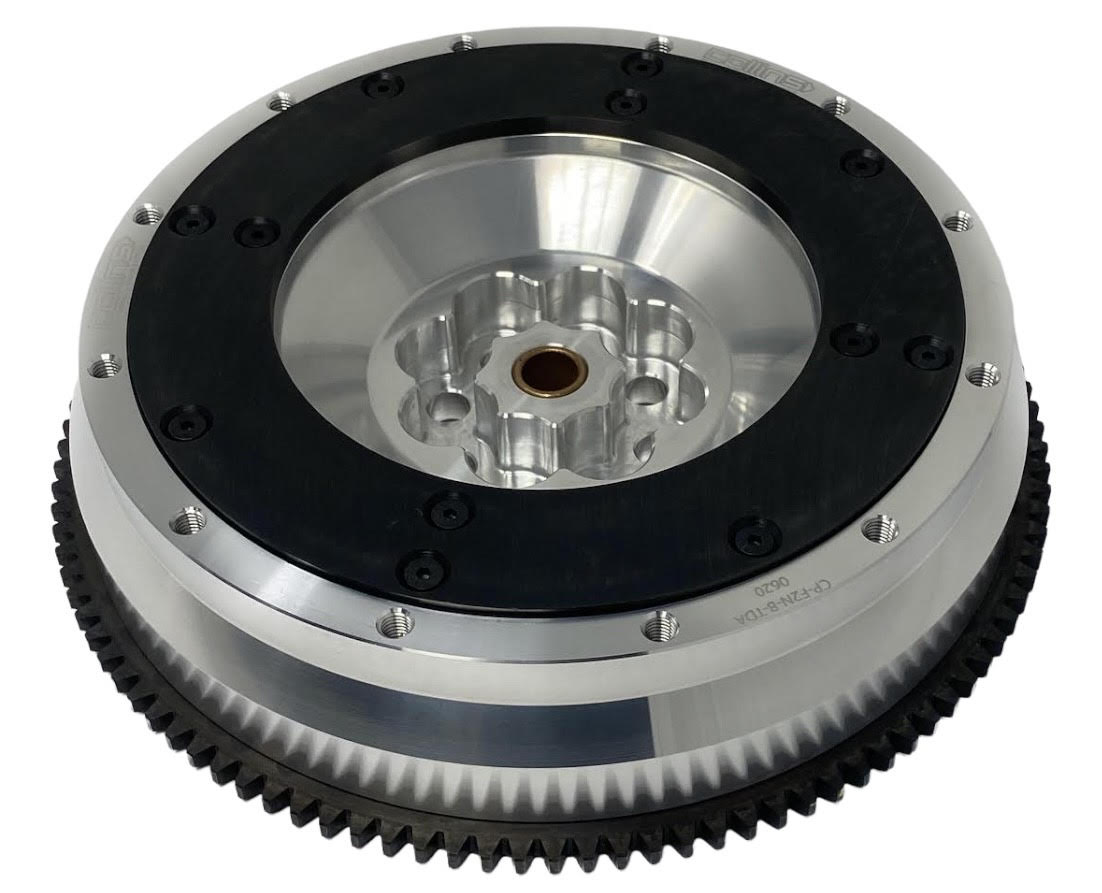 Aluminum and steel flywheel for Honda S2000 F20 engine to 350z transmission twin disc applciations