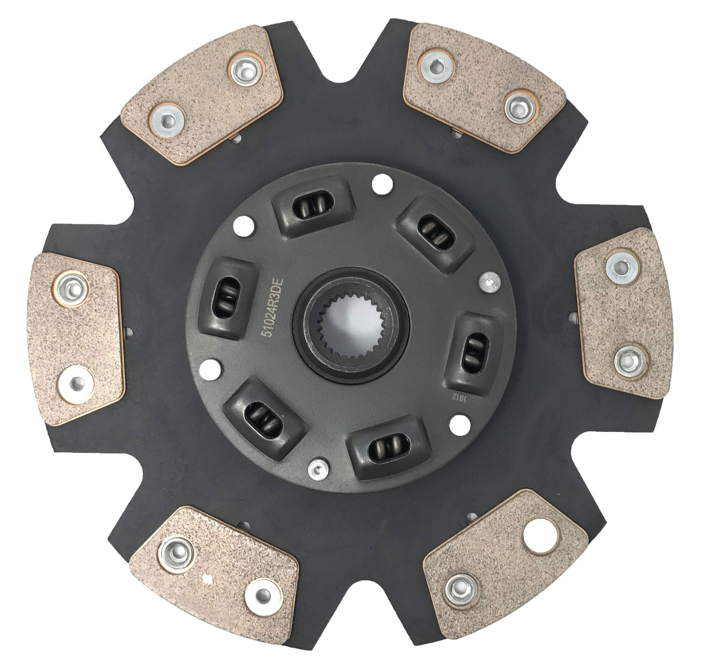 6 puck sprung hub cerametallic clutch disc for jz to 350z stage 3 applications about 10 inches in diameter