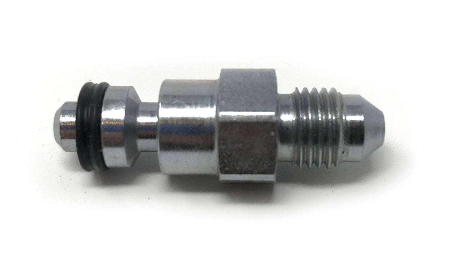 Aluminum fitting for t56 slave cylinder adapter about 1 inch long with o ring