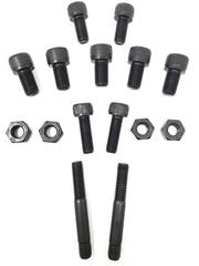 Set of 9 socket head cap screws, 2 studs, and 4 nuts for the JZ engine application
