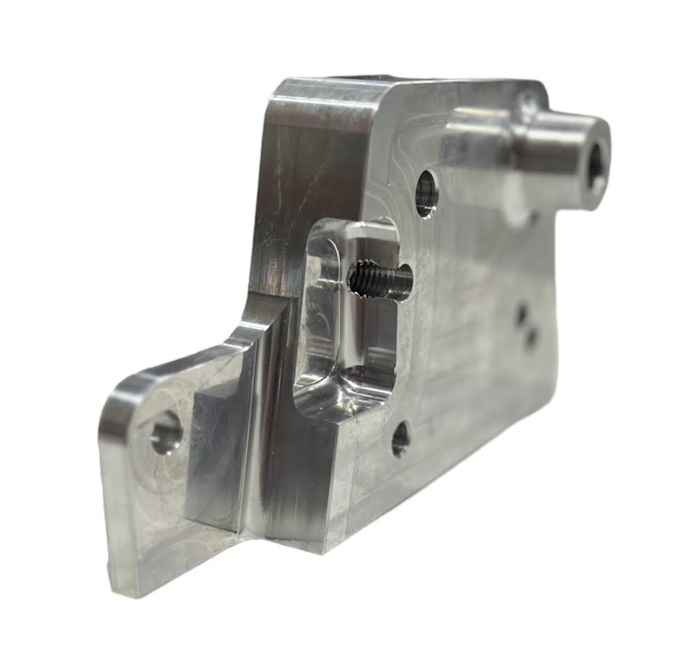 Aluminum engine mount adapter for the Honda K-Series to Mazda RX-8 K20 A2 engine mounts