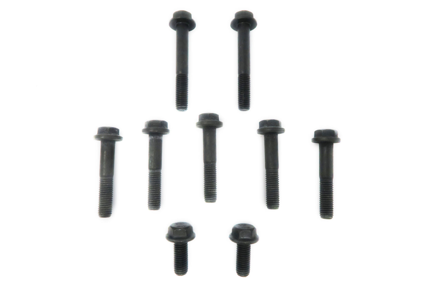 Set of 9 hex flanged head cap screws for the KA24DE transmission