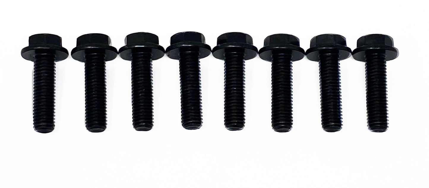 Set of 8 hex flanged head cap screws for the LSX bellhousing application