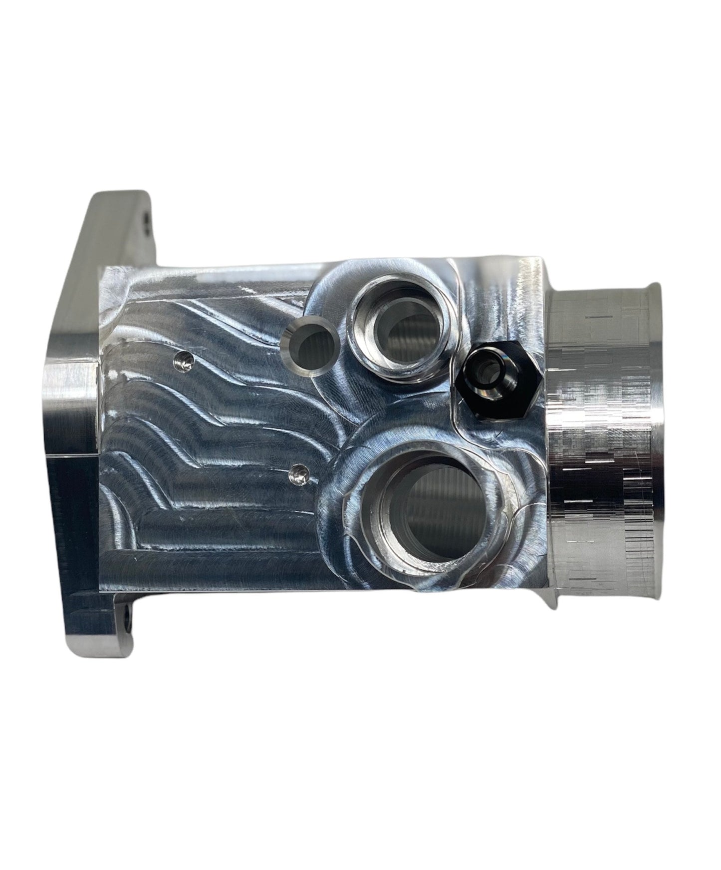 Aircraft quality 6061 billet aluminum turbo inlet for Subaru wrx applications