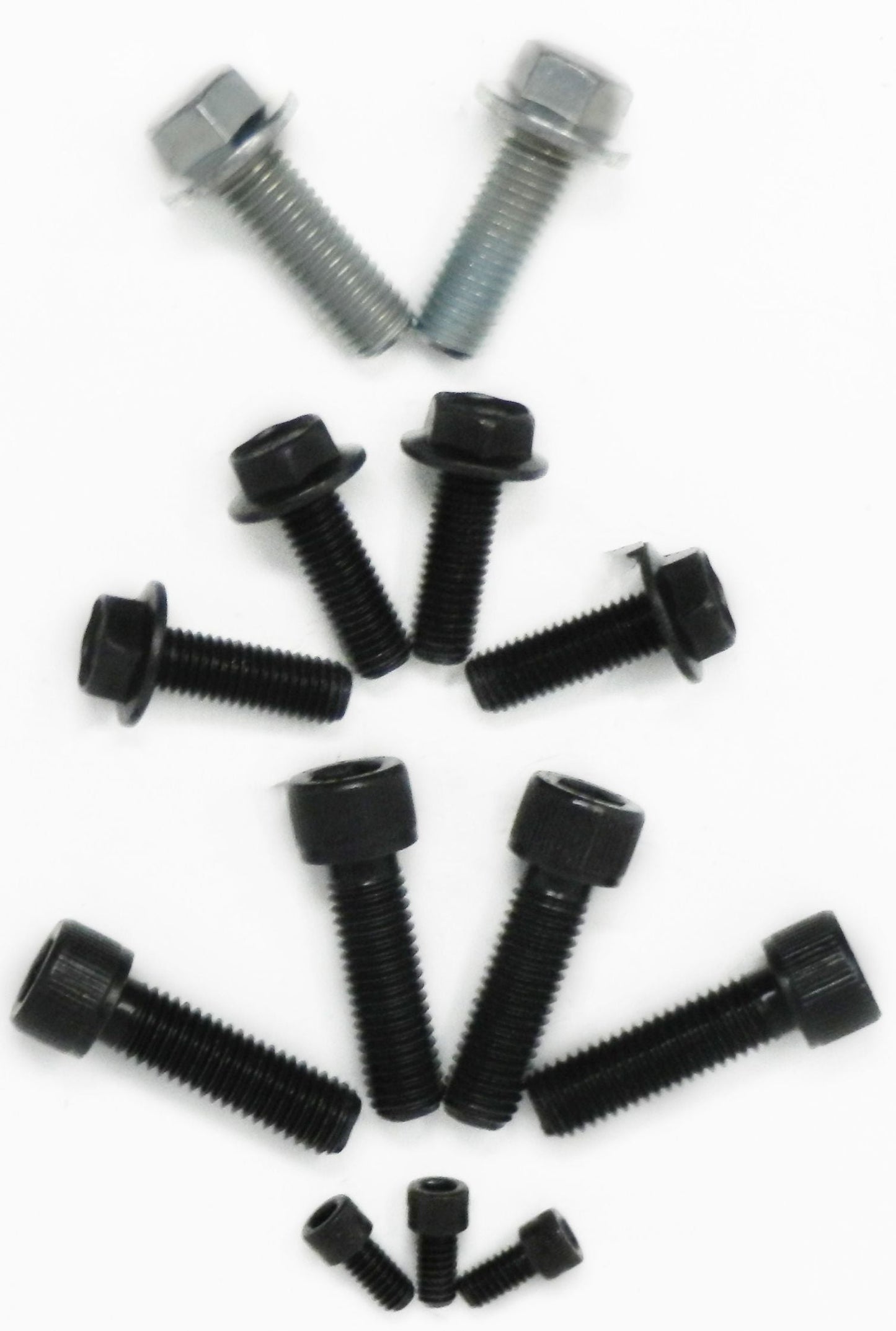 Set of 6 hex flanged head cap screws and 7 socket head cap screws for the samsonas j3 adapter plate application