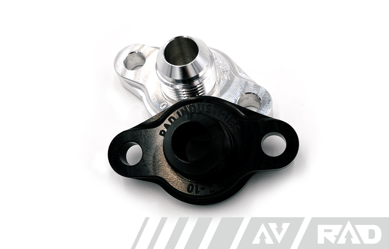 RAD Industries Turbo Oil Drain Flange w/-10 Male Fitting