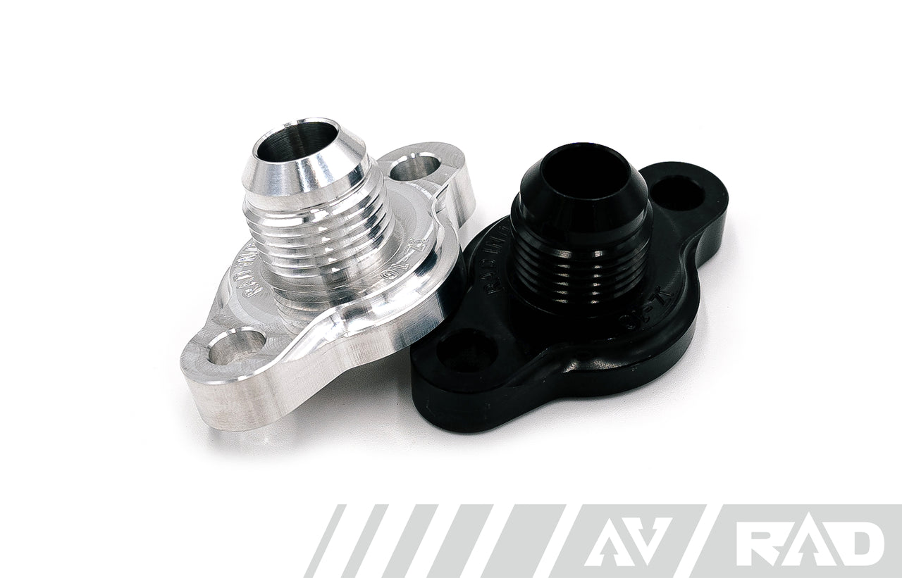 RAD Industries Turbo Oil Drain Flange w/-10 Male Fitting