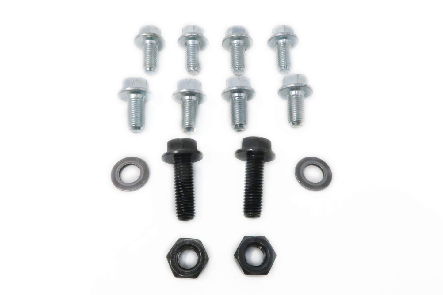 Bolt kit set of 10 hex flanged head cap screws, 2 nuts and 2 washers for the 1UZ to S-chassis engine mount application