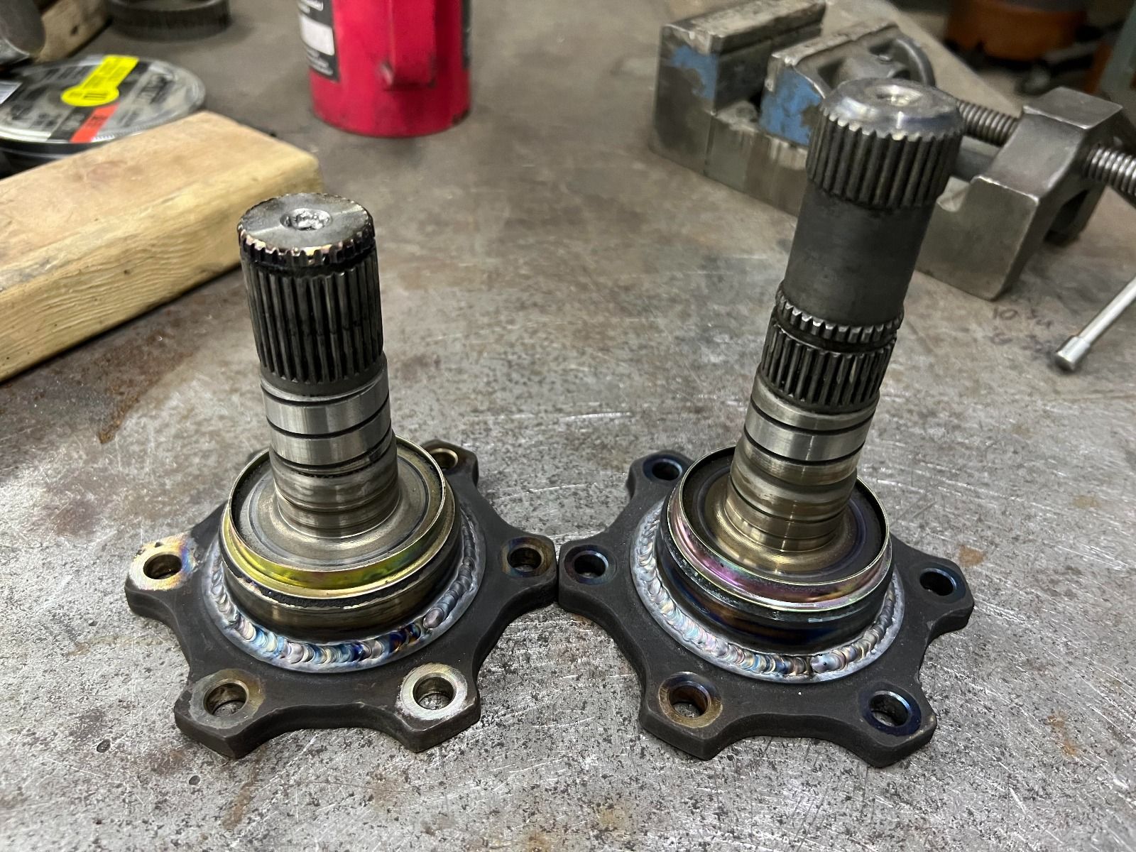 shortening the stock 350Z stub shafts