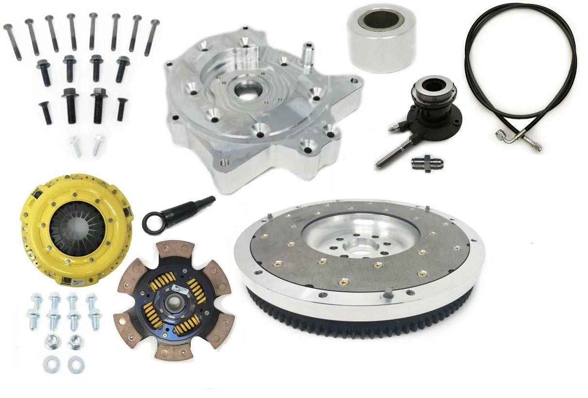 2JZ/1JZ Using Aisin A340 Automatic Bell Housing to Nissan 350Z/370Z/G35/G37/VQ 6-Speed Transmission Stage 4 (670FTLBS) Bolt-Together Swap Kit