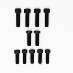 Set of 9 socket head cap screws and 2 flat head cap screws for the Ford Barra engine application