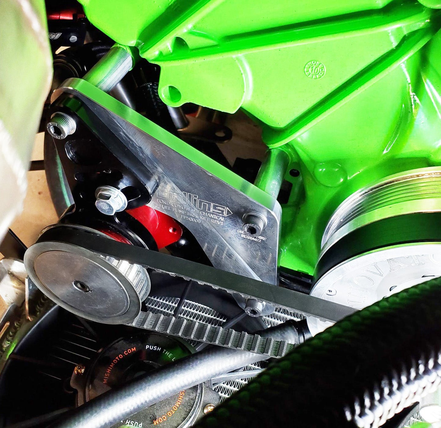 ford coyote fuel pump installed in vehicle