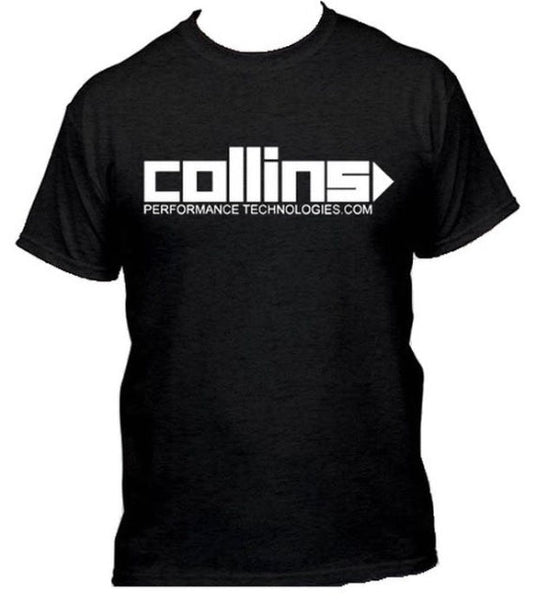 Tri-Blend Collins Performance flywheel design t-shirt available in various sizes 