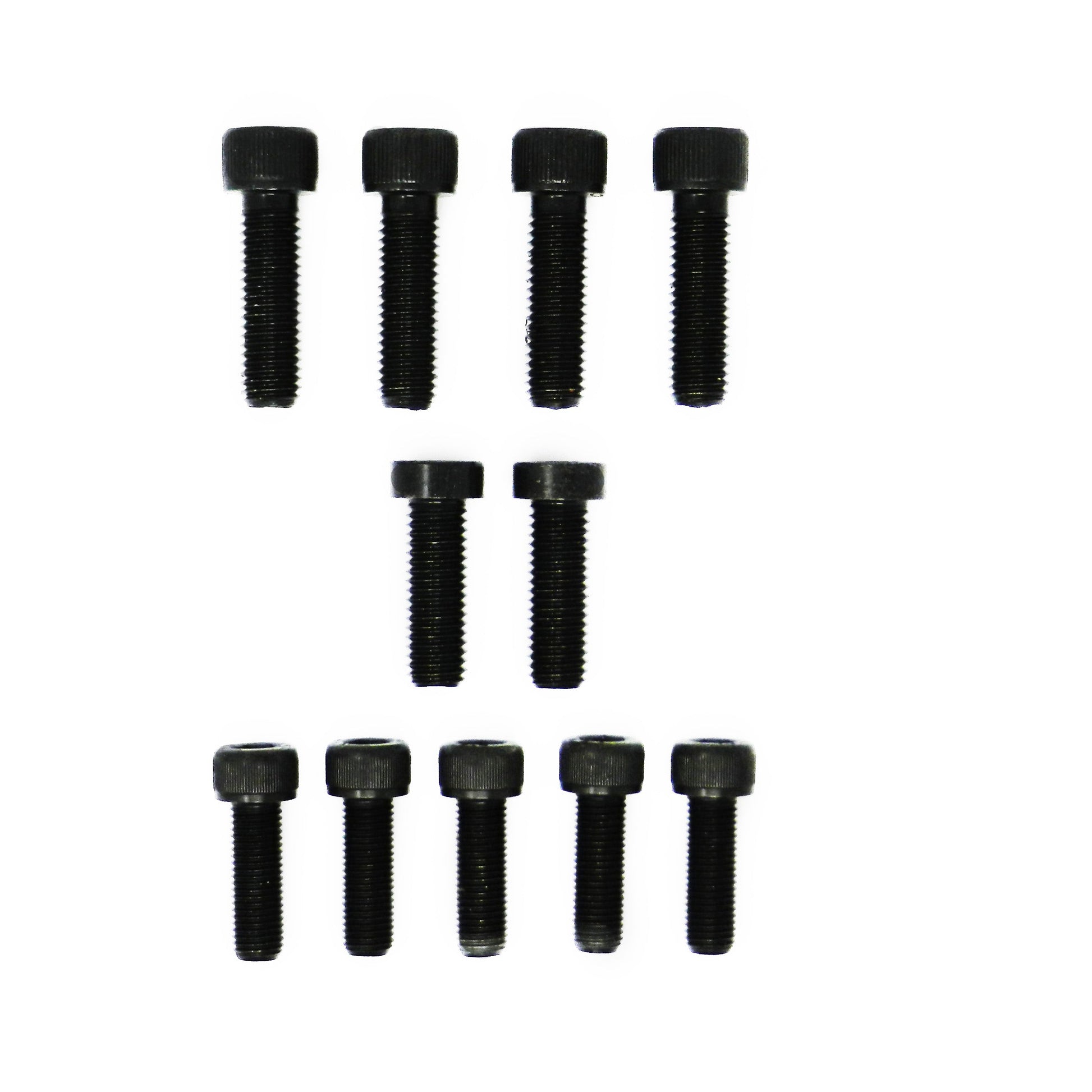 Set of 9 socket head cap screws and 2 flat head cap screws for the Ford Barra engine