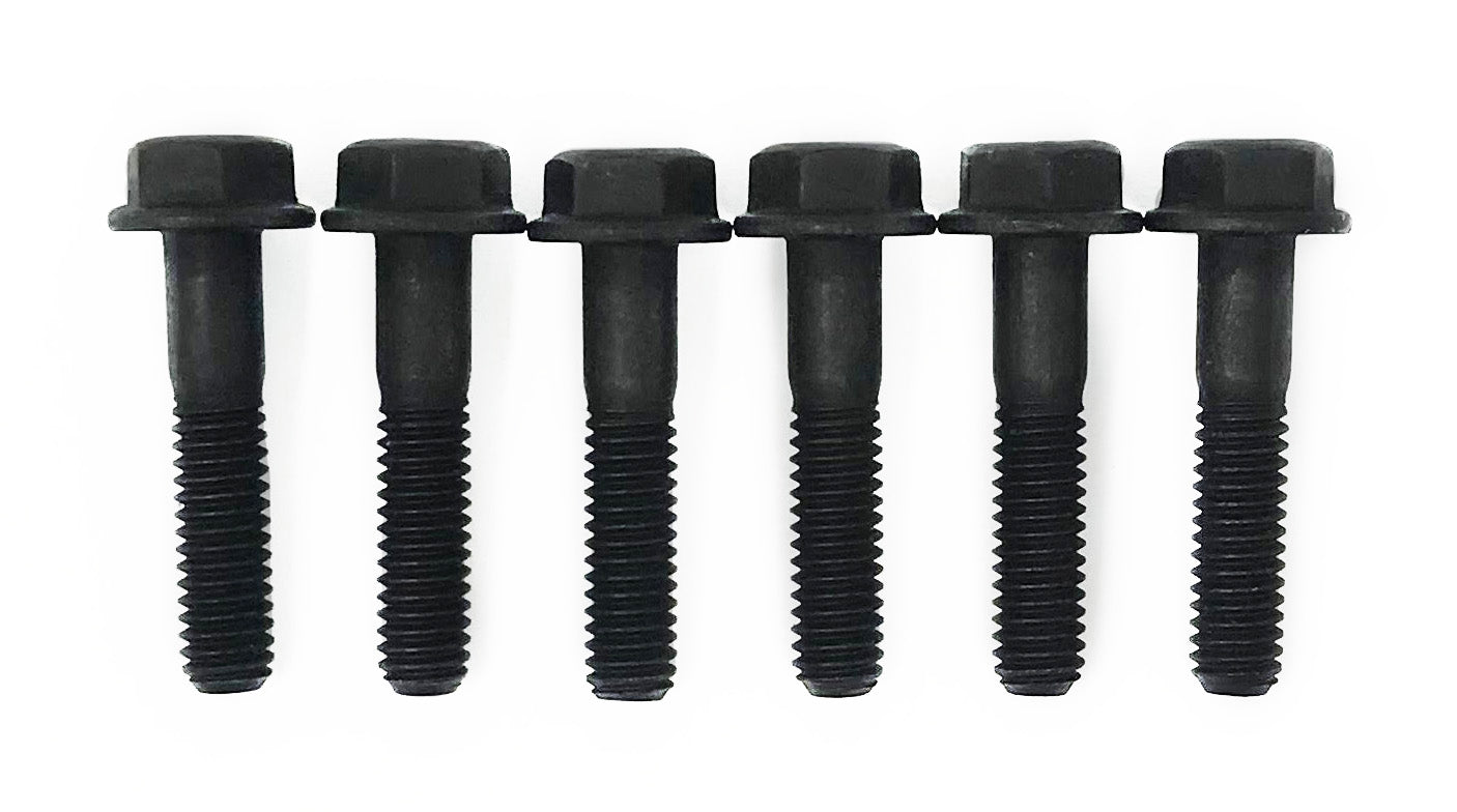 Set of 6 hex flanged head cap screws for the Ford pressure plate adapter application