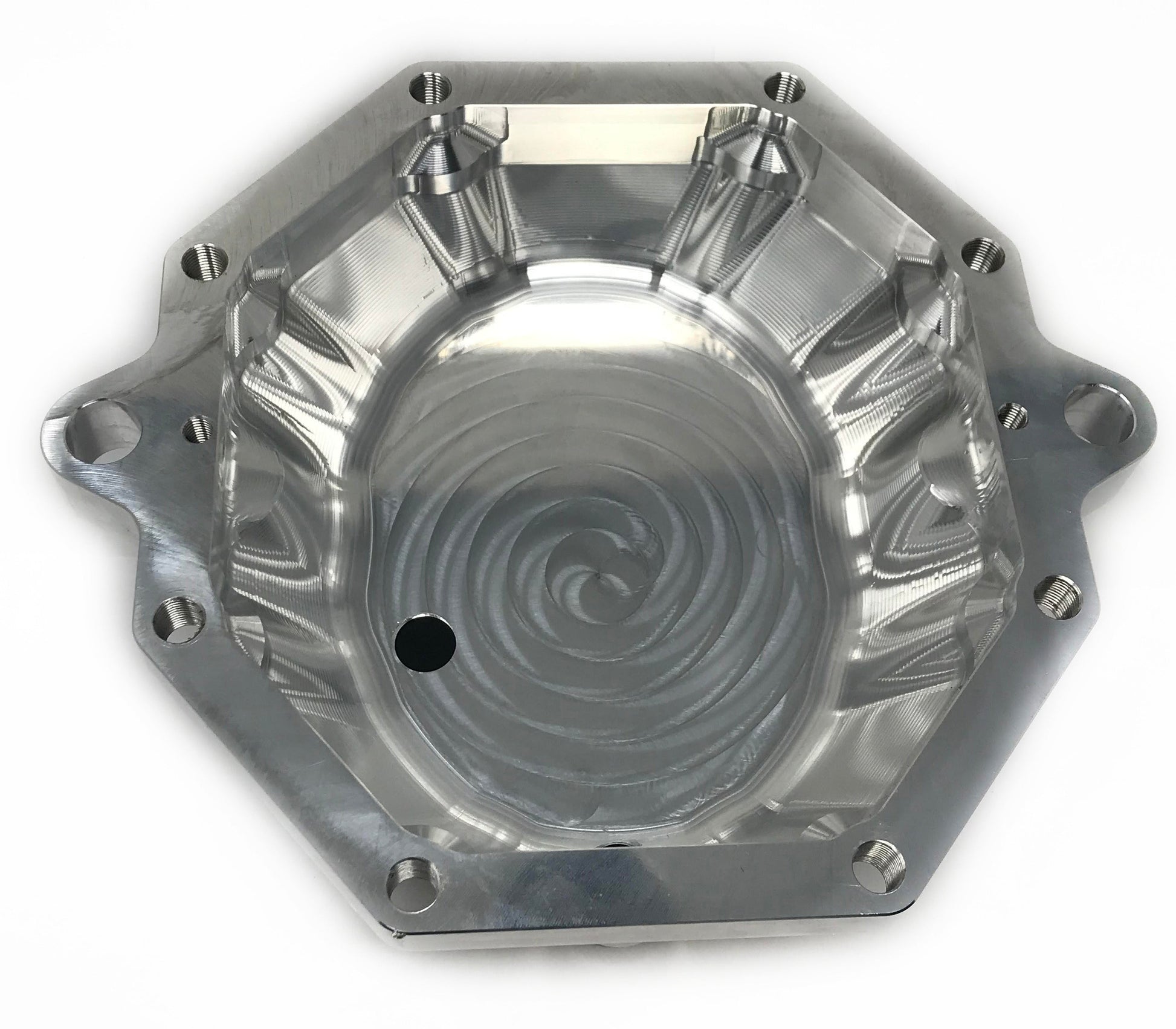 6061-t6 aircraft quality billet aluminum differential cover adapter for s-chassis to 350z or g35 applications with hardware
