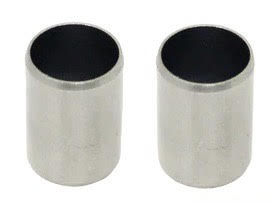 Set of 2 aluminum hollow dowel pins for honda k24 f20 applications about 2 inches high