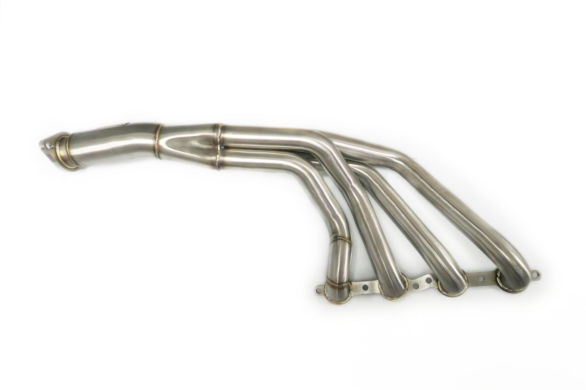 stainless steel tube headers with 1 and 3/4 inch exhaust runners for lsx to s-chassis application