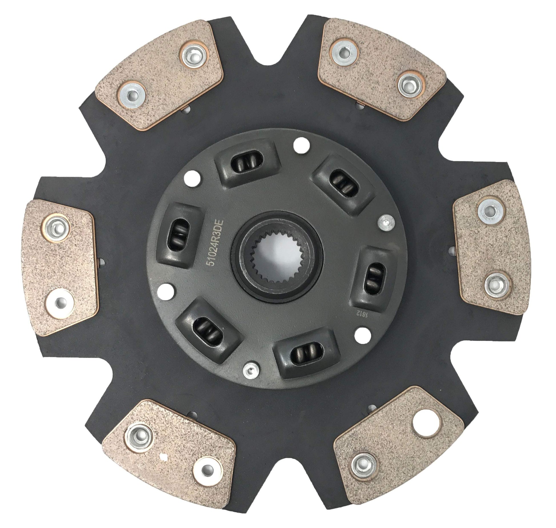 6 puck sprung hub cerametallic clutch disc for jz to 350z stage 3 applications about 10 inches in diameter