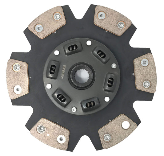 6 puck sprung hub cerametallic clutch disc for jz to 350z stage 3 applications about 10 inches in diameter