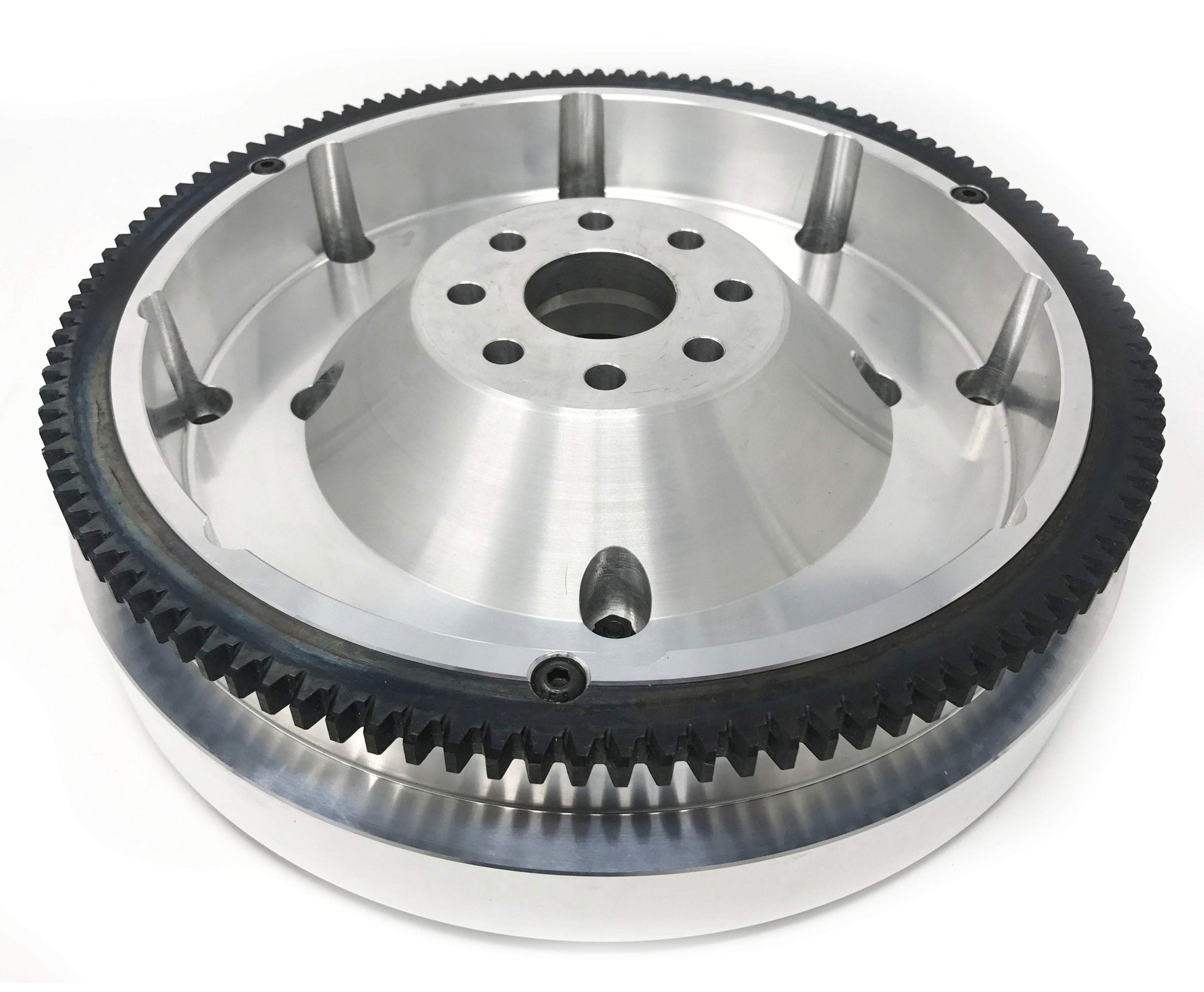 Billet aluminum and steel flywheel for JZ engine to 350z transmission