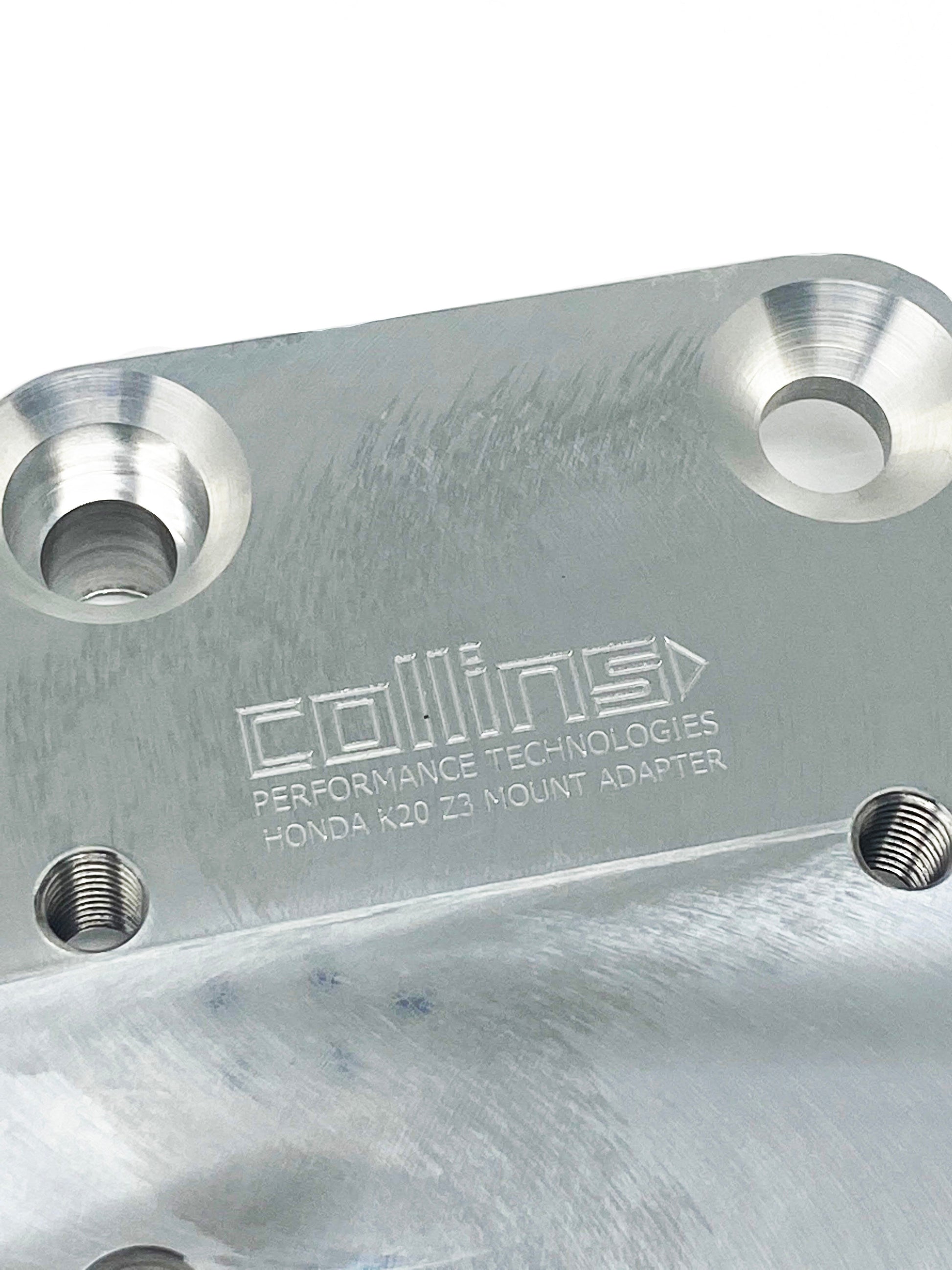 Aluminum engine mount adapter for the Honda K-Series to RX-8 engine mounts K20 Z3 application