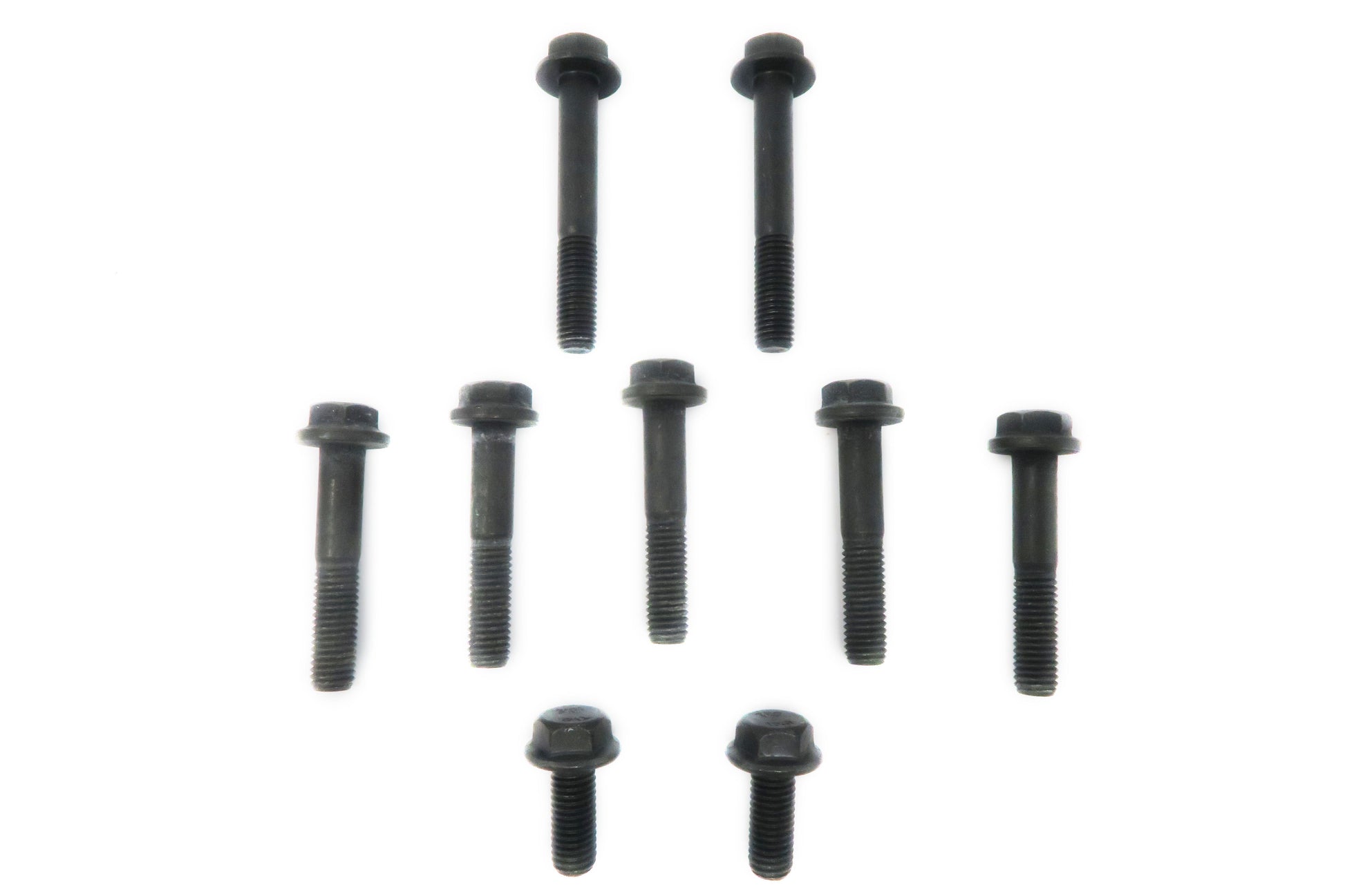 Set of 9 hex flanged head cap screws for the KA24DE transmission