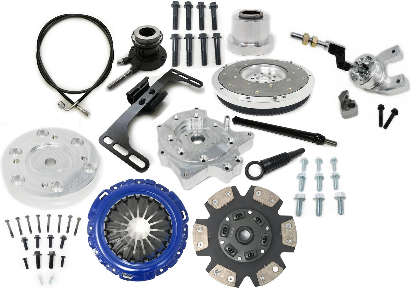 Components for the 1UZFE engine to 350Z 370Z transmission in a Lexus LS400 application