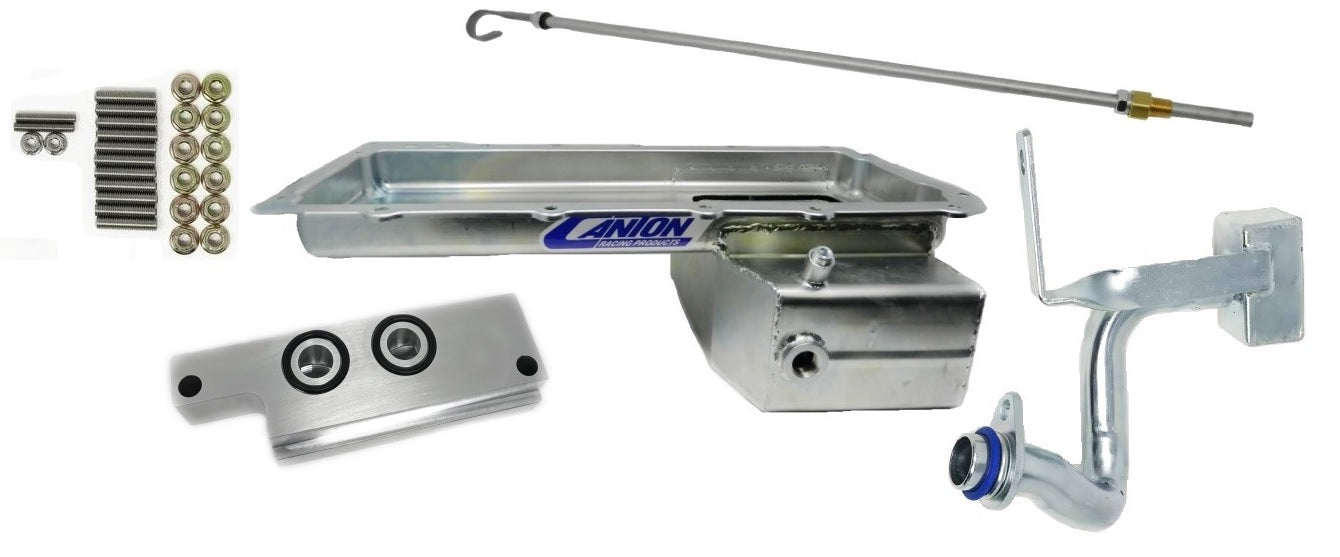 6.5 quart steel oil pan wet sump style for lsx to 350z or g35 applications