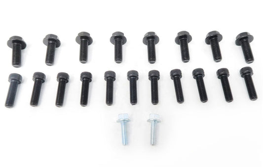 Set of 10 hex flanged head screws and 11 socket head cap screws for the ls adapter plate application