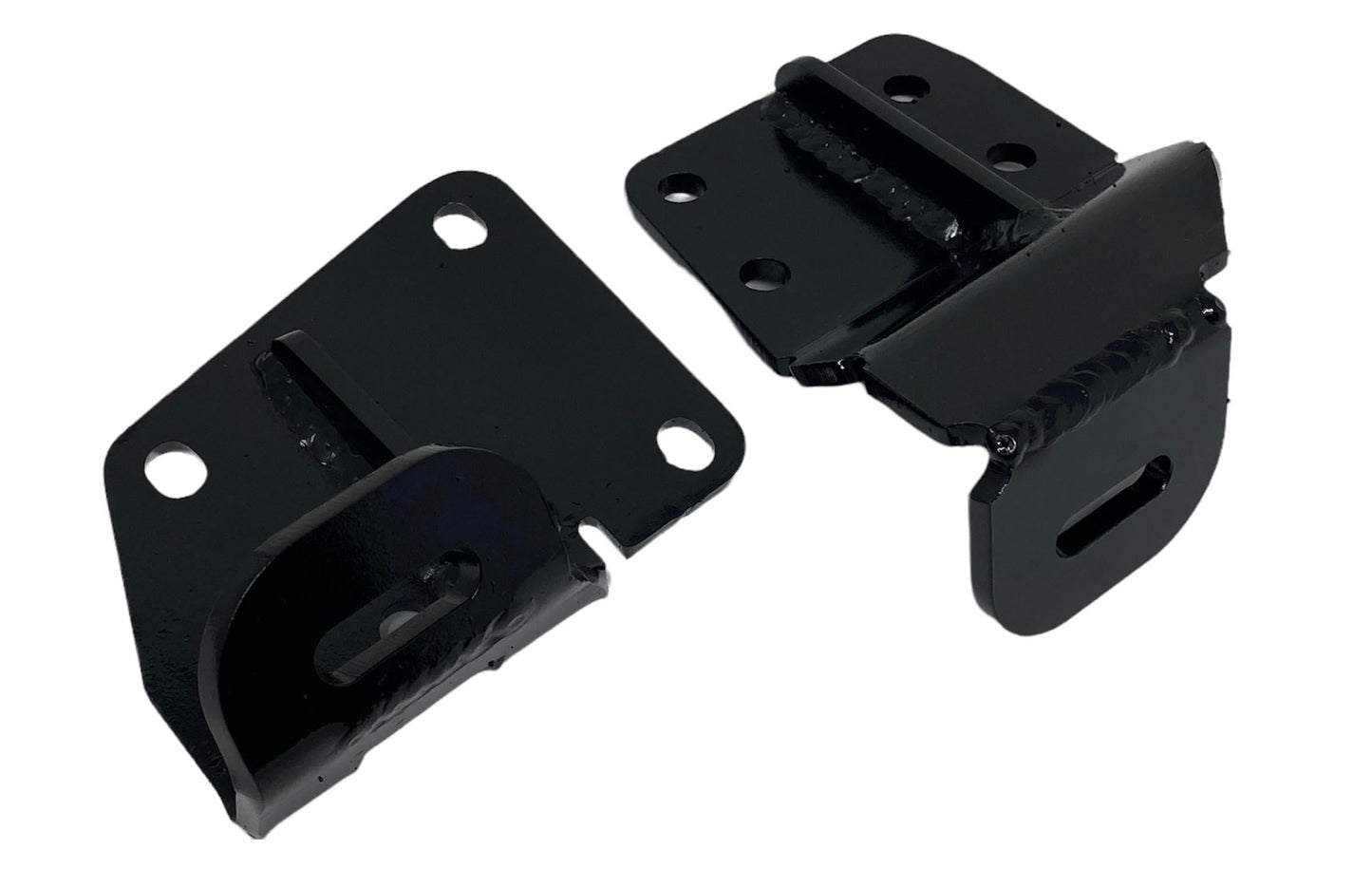 Set of two steel powdercoated engine mount brackets for the Honda K-Series to FRS, BRZ, FT86 application