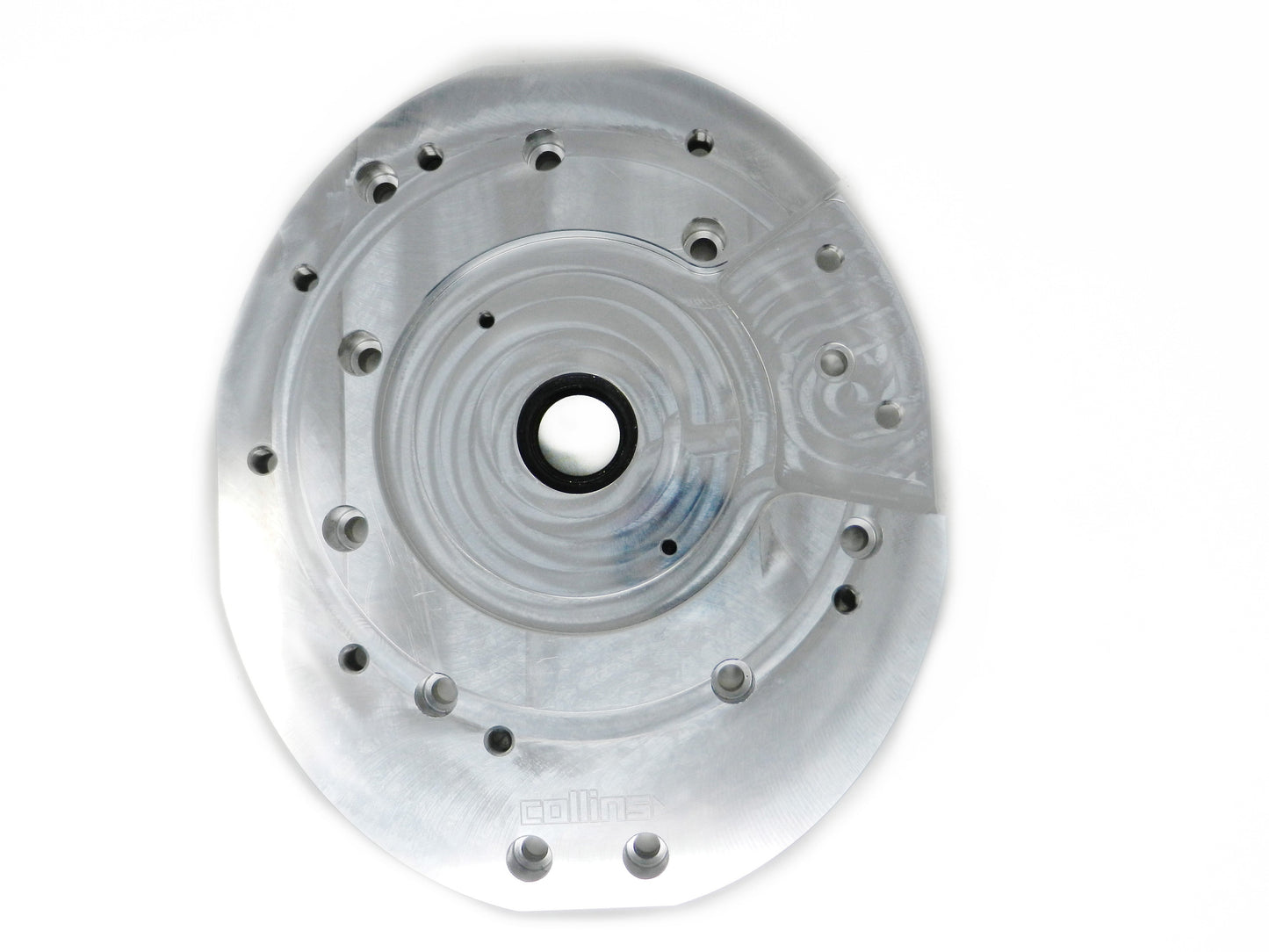 t6061 aircraft quality aluminum adapter plate about 10 inches wide for mazda rx 7 rotary applications with input shaft seal
