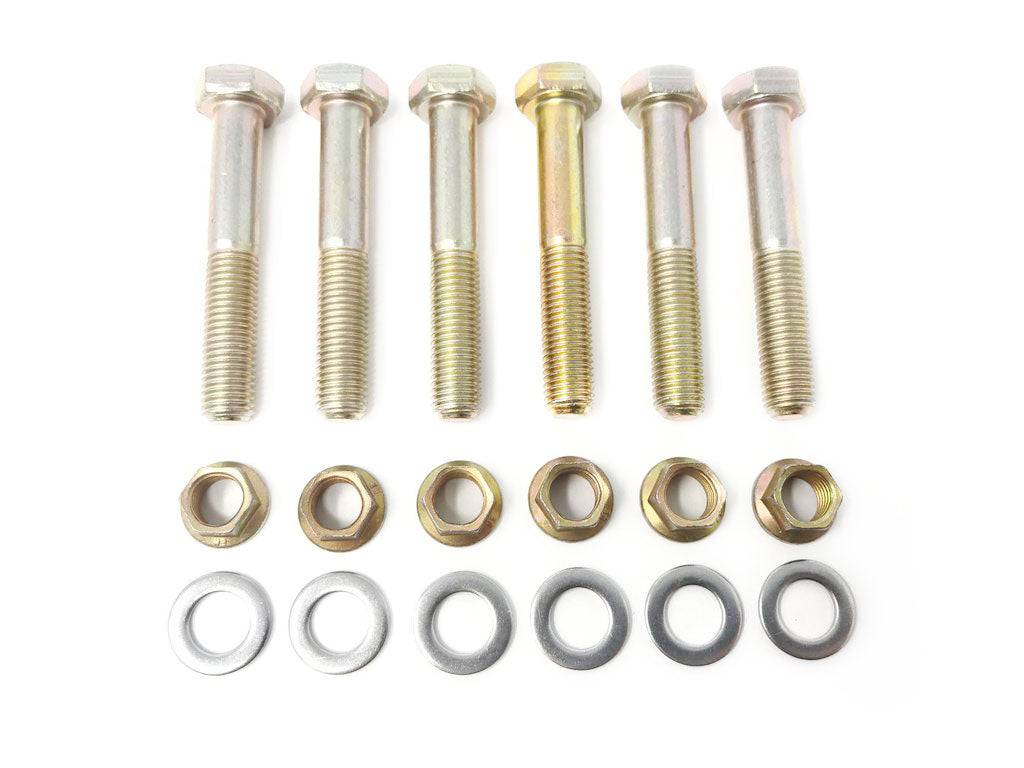 Bolt kit set of 6 hex head cap screws, 6 nuts, and 6 washers for JZ to 350Z Stage 5 twin disc application