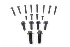 Set of 12 flat head cap screws, and 6 hex flanged head cap screws for the A340 U1 adapter plate
