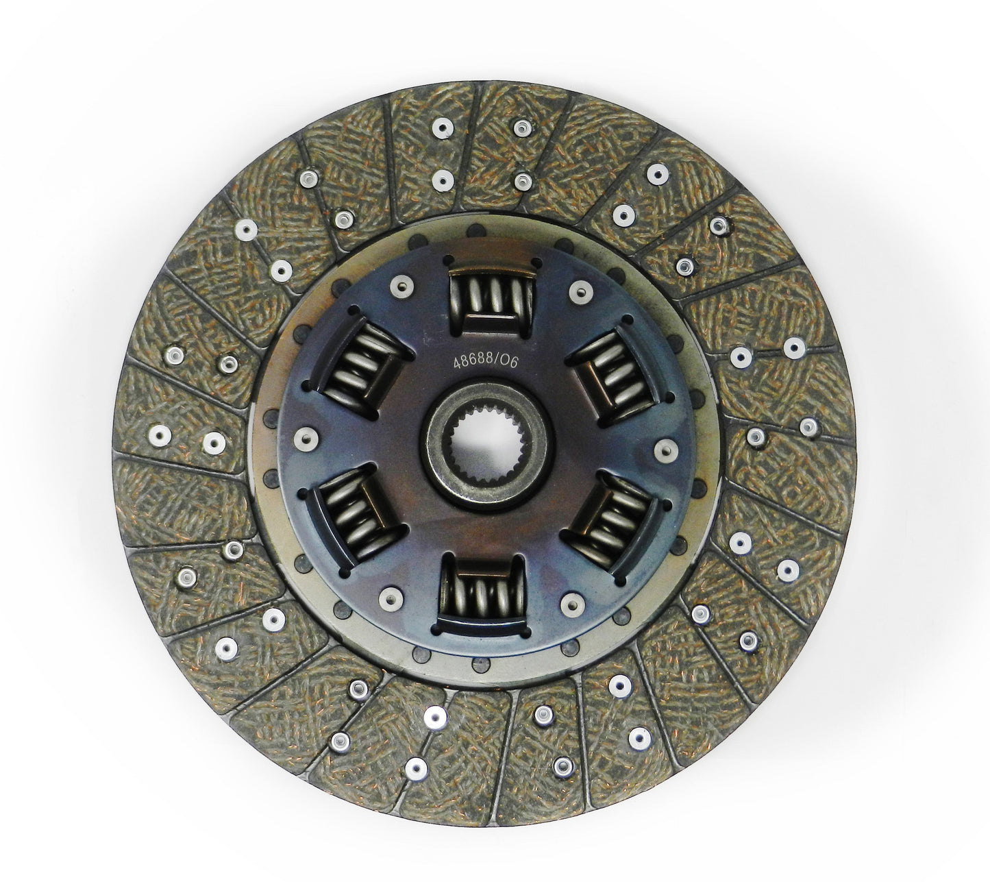 Full face organic stage 2 clutch disc with sprung hub for jz to 350z applications